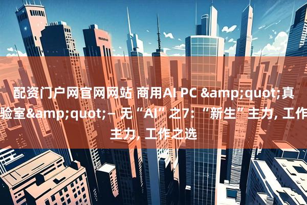配资门户网官网网站 商用AI PC &quot;真相实验室&quot;— 无“AI”之7: “新生”主力, 工作之选